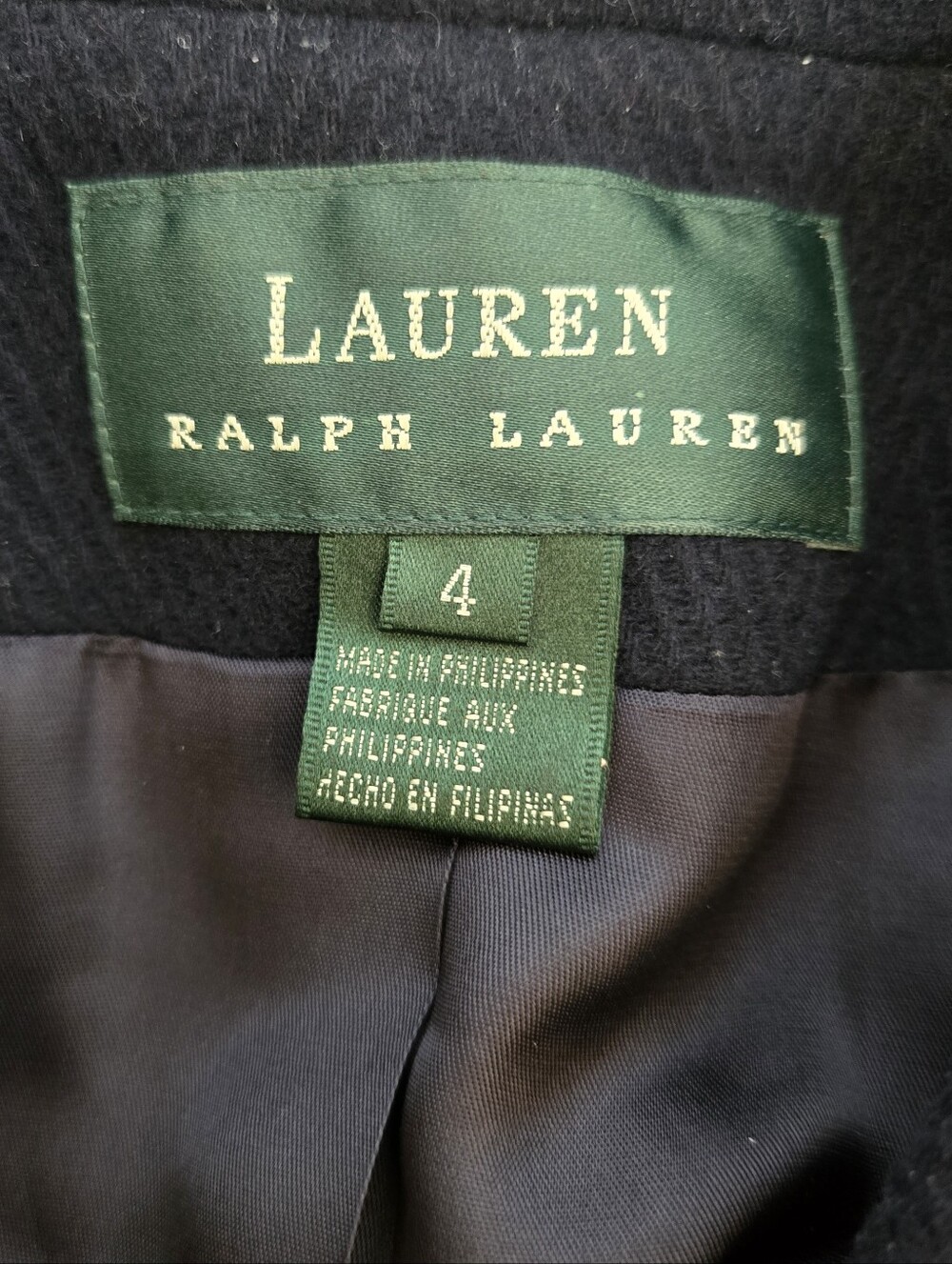 Lauren Ralph Lauren Cotton Polyamide Cashmere blend 3-button blazer 4 - Picture 6 of 8